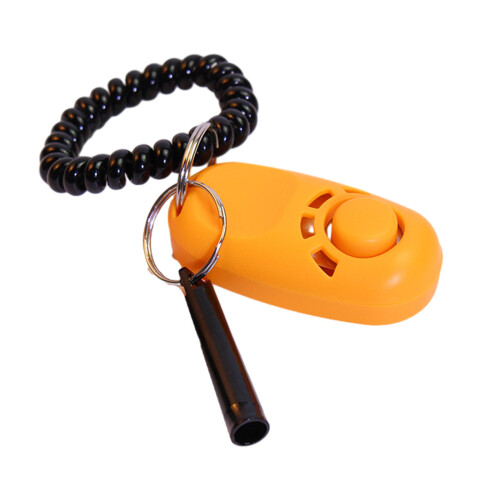 Hondentraining Clickers Fluitje Combo Lichte Knop-oranje