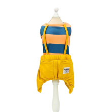 Hond Romper Puppy Meisje Gestreepte Puppykleding Hond-L Oranje