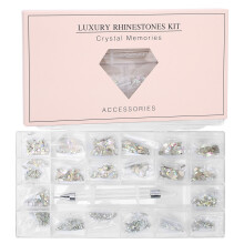 Stijlvolle doe-het-zelf knutselprojecten, hoogwaardige nail art met kristallen AB-diamanten, gemakkelijk te gebruiken platte strass-steentjes,