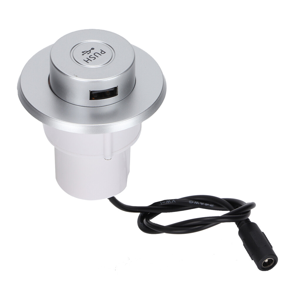Pop Up Charging Station For Countertop, Hidden Outlet With Usb Fast Charge Ports, Easy To Install Desktop Embedded Socket, Conference Table Power 9423501486912