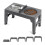 Raised Dog Bowl with Adjustable Stand Elevated Cat-Gray 1
