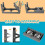 Raised Dog Bowl with Adjustable Stand Elevated Cat-Gray 7