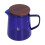 Caraffa da caffè 500 ml, altezza 12 cm, coperchio da 8,3 cm, blu 15