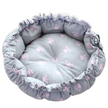 Drawstring Design Round Pet Cat Bed Warm Cat Cushions Cat-S 1