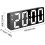 Luminous Mirror Clock Digital Alarm Clock Bedside LED Mirror Display Large Desk Clock Electronic Clock Date Temperature 5