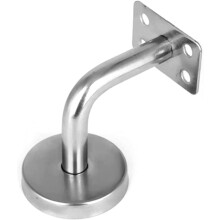5pcs Heavy Duty Stainless Steel Handrail Brackets for Stairs Wall Mounted Stair Rail Brackets 60x100mm