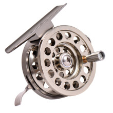 Aluminum Alloy Fly Fishing Reel With Dial Brake System Lightweight Compact Sea Fishing Gear For All Anglers