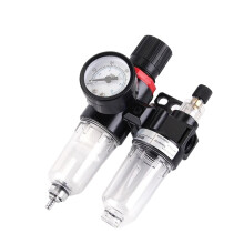 2pcs BFC2000 Pneumatic Filter Regulator Lubricator Combo for Air Compressor Water and Oil Separation
