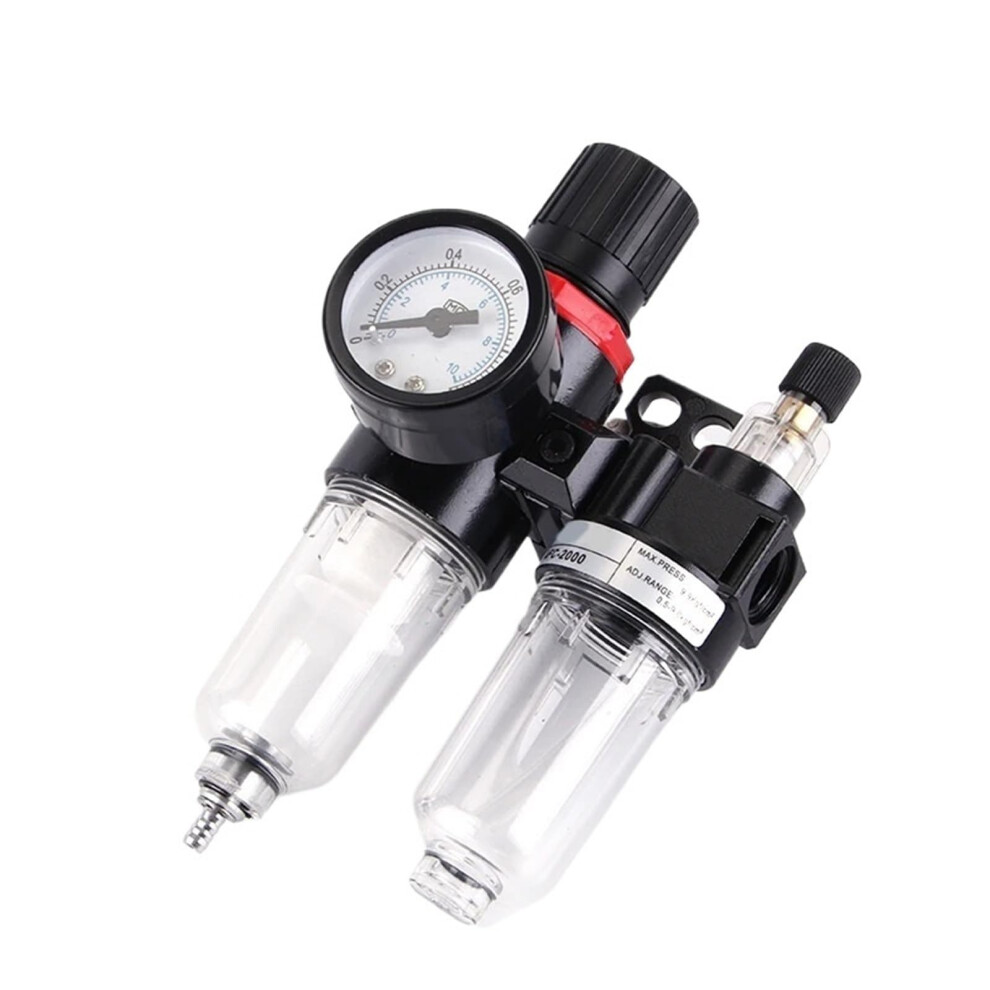 2Pcs Bfc2000 Pneumatic Filter Regulator Lubricator Combo For Air Compressor Water And Oil Separation 9187378598443