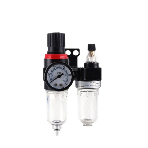 2pcs BFC2000 Pneumatic Filter Regulator Lubricator Combo for Air Compressor Water and Oil Separation 1