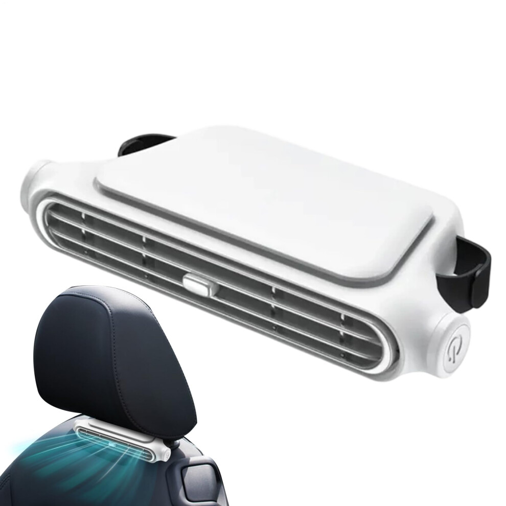 12V Portable Car Fan With Adjustable Speed, 360 Rotation, Quiet Clipon Cooling For Travel 9187378598511