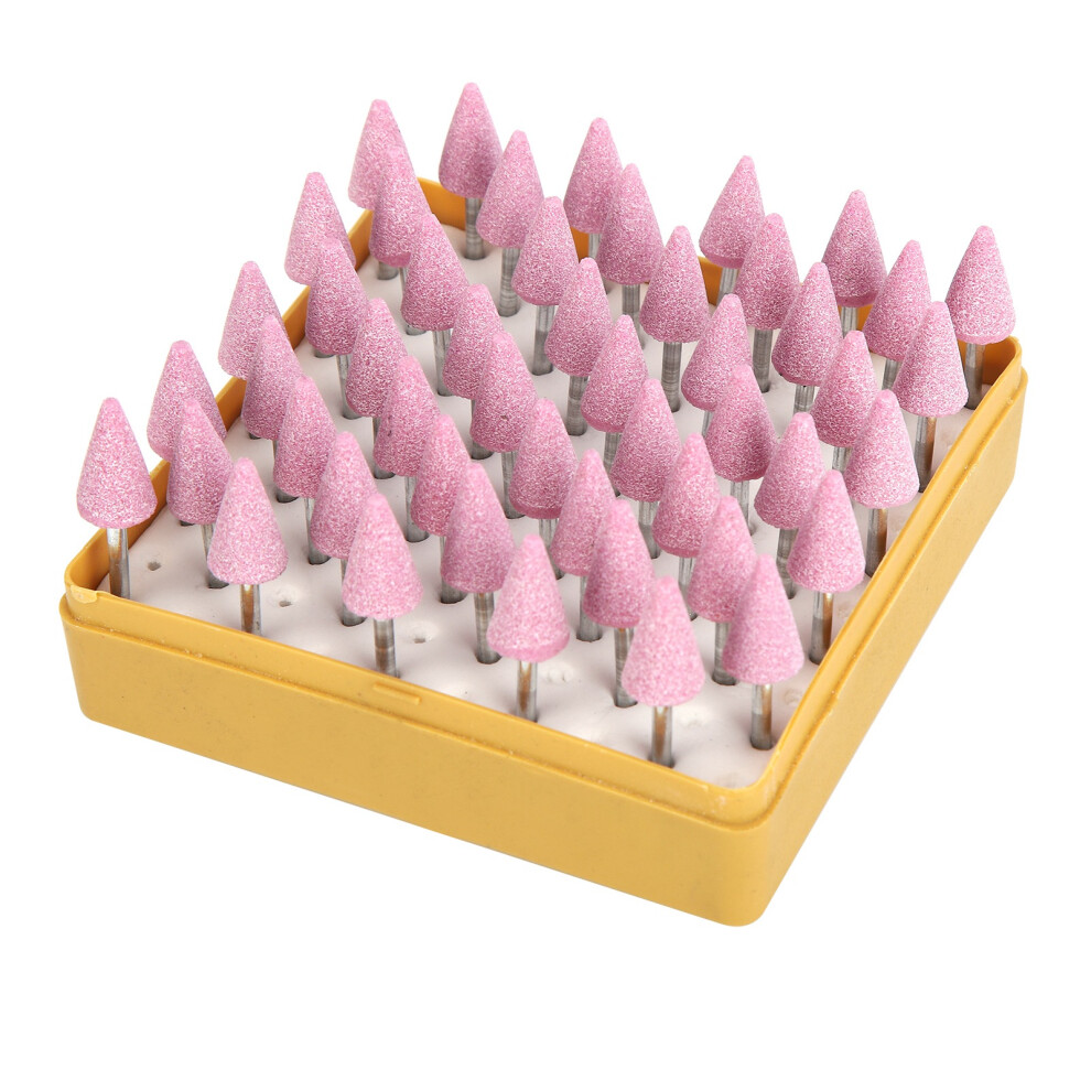 50 Pcs Ceramic Triangular Cone Grinding Bits 3X12mm Rotary Tool Accessories 9371377509436