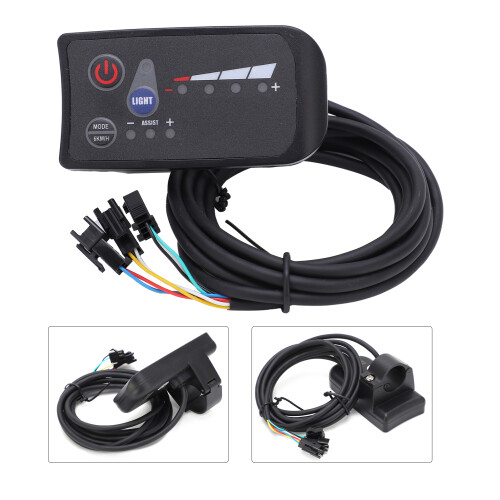 Panneau de commande LCD 24 V pour vélo 810, montage 22 mm, couleur 1