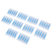 50 pezzi di punte per aghi per tatuaggi in plastica blu 13RT per aghi lunghi standard