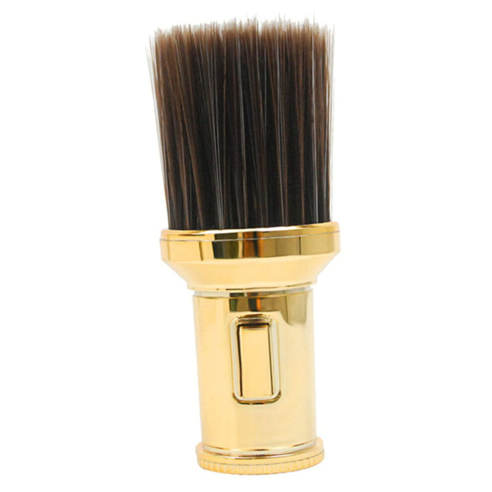 Golden Barber Neck Duster Brush With Density Hair Removal And Scalp Massager Shampoo Brush 13.5X6cm