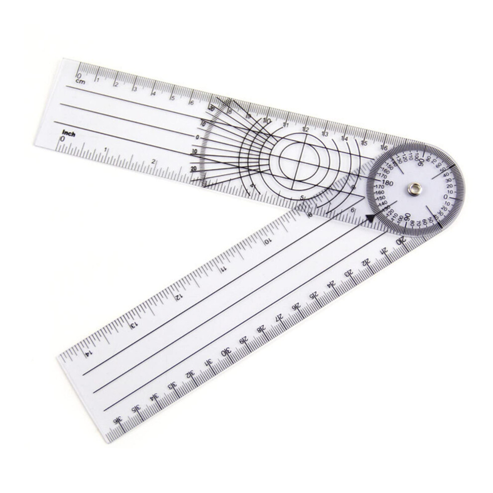 Orthopedic Medical Goniometer Protractor For Joint Range Of Motion Evaluation Occupational Therapy Plastic Portable