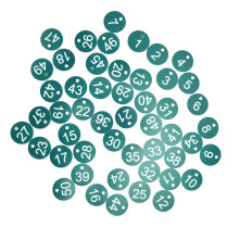 Nummerierte grüne Bauernhof-Labels 1-50 für Viehzucht und Imkereibedarf, langlebige Etiketten
