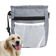 Dog Training Pot Portable Snack Bag With Slot For Treats And Quick Access Pocket Gray