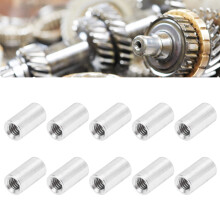 10Pcs Aluminum Alloy Female Thread Round Standoff 6mm Diameter M4x0.7mm