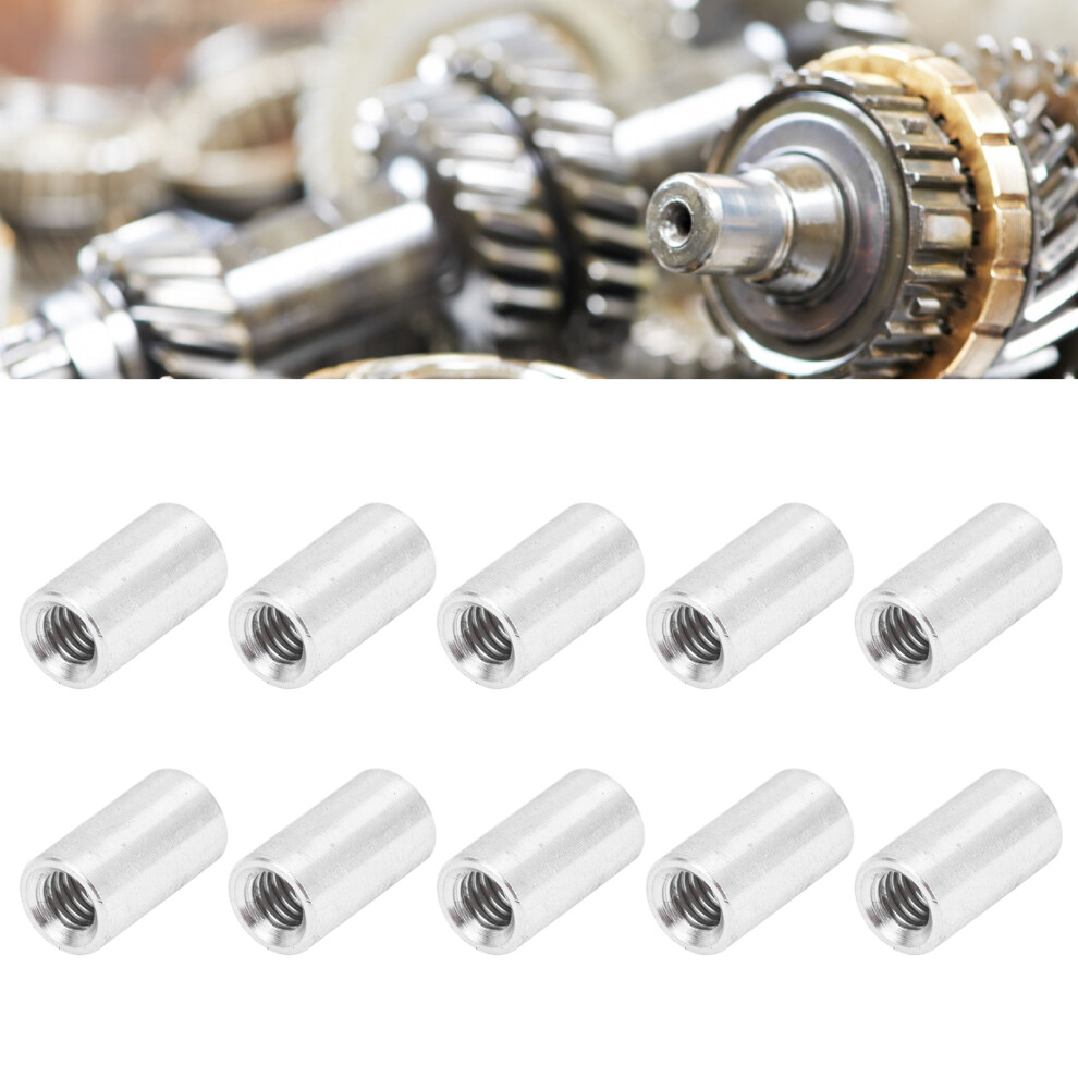 10Pcs Aluminum Alloy Female Thread Round Standoff 6Mm Diameter M4x0.7mm 8241377511658