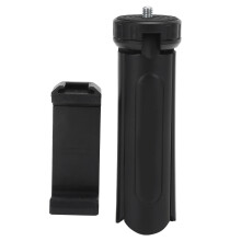 Stable Durable Mini Tripod With Non Slip Rubber Pads, Extendable Stand Adjustable Height 90 Degree Tilt 360 Rotation Compact Lightweight For Cameras