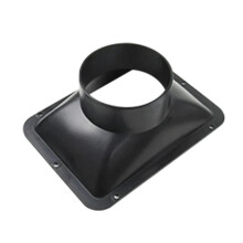 150mm Range Hood Vent Connector Watertight Wall Flange ABS Duct Fan Hose Adapter