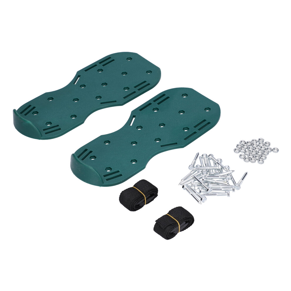 Efficient Soil Loosening With Green Aerator Sandals - Home Garden Tool 7681377512346