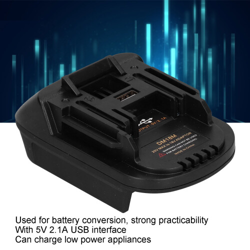 Lithium Battery Adapter with USB Charge for 18V & 20V Power Tools 2
