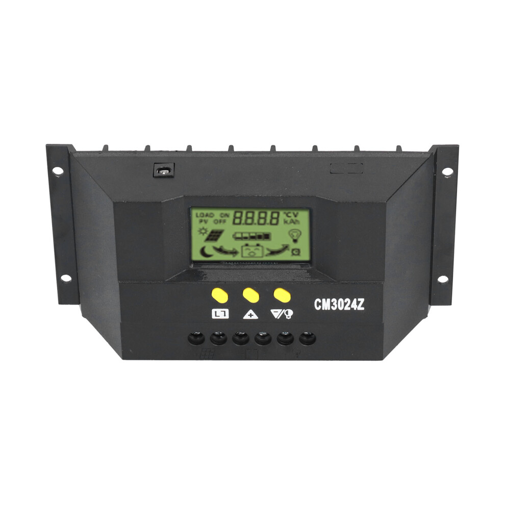 Cm3024z Pwm 20A Solar Charge Regulator 12V/24V Lcd Screen Control 8491377513439
