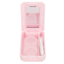 Compact Travel Companion Lightweight Contact Lens Storage Case Waterproof Stickers All In One Convenience Impact Resistant Contact Lens Box With Mir