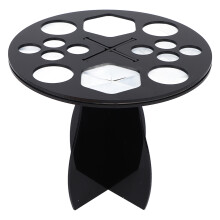 Strapazierfähige Trockenstation für Make-up-Pinsel aus Acryl, schnelle Montage dank Stecksystem, Make-up-Pinselhalter mit Neigefunktion für