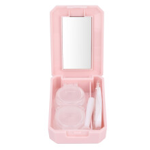 Effortless Contact Lens Maintenance, High-Quality Plastic Lens Case Kit With Leakproof Seal, Stain-Resistant And Frosted Texture For Everyday Use