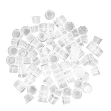 Plastic Pigment Cups for Microblading, Disposable Tattoo Cups with Wide Edge Design, Tattoo Ink Caps Small, Durable Waterproof Caps for Tattoo Artist