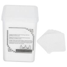 Non Woven Fabric Eyelash Extension Supplies, Lint Free Adhesive Nozzle Tip Clean Tools, Strong Absorption Disposable Glue Wiping Cloth for Salon and