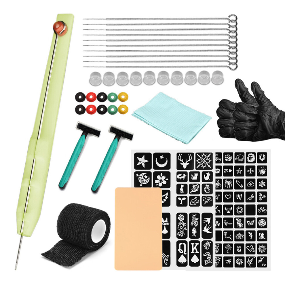 Professional Hand Poke Tattoo Kits, Designed To Innovate/Improve Your Skills, Complete With Clean & Hygienically Packaged Tools For Diy Tattoo