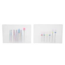 Kit de burghie pentru unghii durabile, utilizare interschimbabilă, performanță de lungă durată, biți din oțel tungsten, compatibili cu mașini