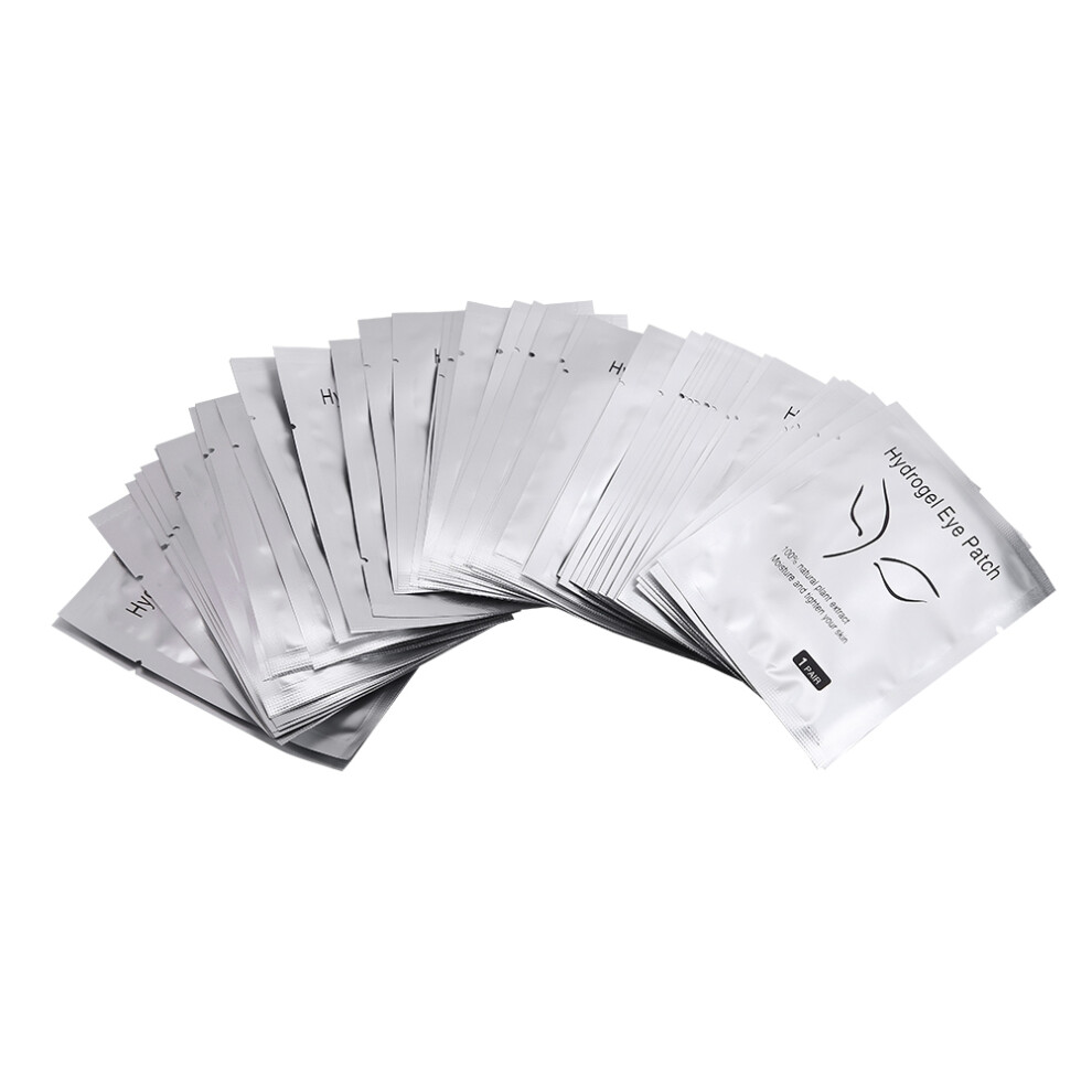 Natural Plant Extract Hydrogel Eye Patches For Lash Extension, Lint Free Under Eye Pads That Improve Skin Elasticity And Reduce Eye Puffiness