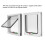 Pet Door with Multiple Lock Modes, Easy Install, 25x5.2x27.6cm 5