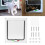 Pet Door with Multiple Lock Modes, Easy Install, 25x5.2x27.6cm 1