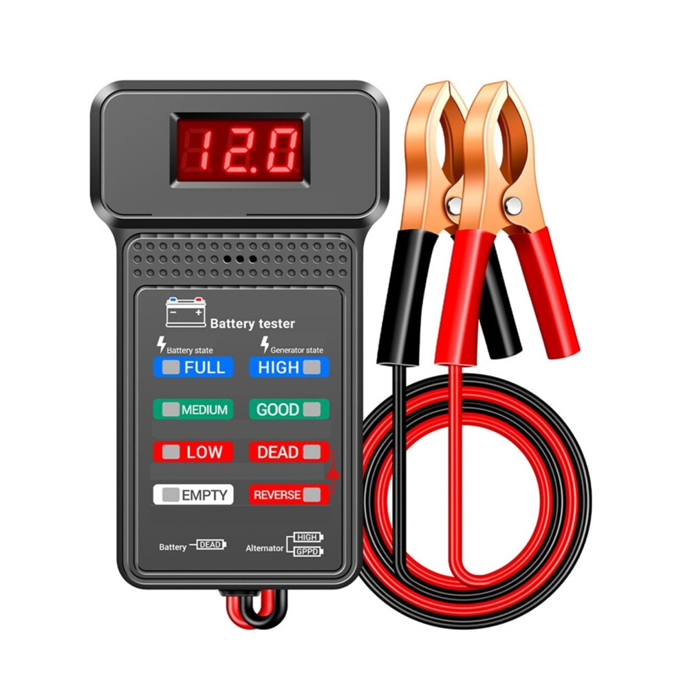 12V Car Battery Tester 1002000Cca Load Analyzer With Backlit Lcd For Vehicle And Motorcycle 9199774243919