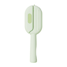Cat Shedding Comb Hairdressing Brush Tool with Water Tank-Green