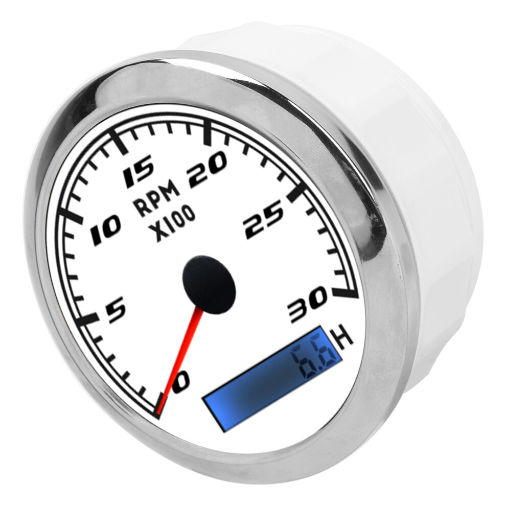 85Mm Ip67 Stainless Steel Pointer Tachometer For Car Boat Marine, 9-32Vdc 7891382418063