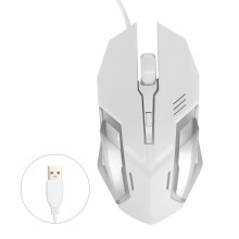 Breathing Light Gaming Mouse, Portable Size for Gamers on the Go, High Sensitivity with Adjustable DPI, Stable Steel for Enhanced Durability