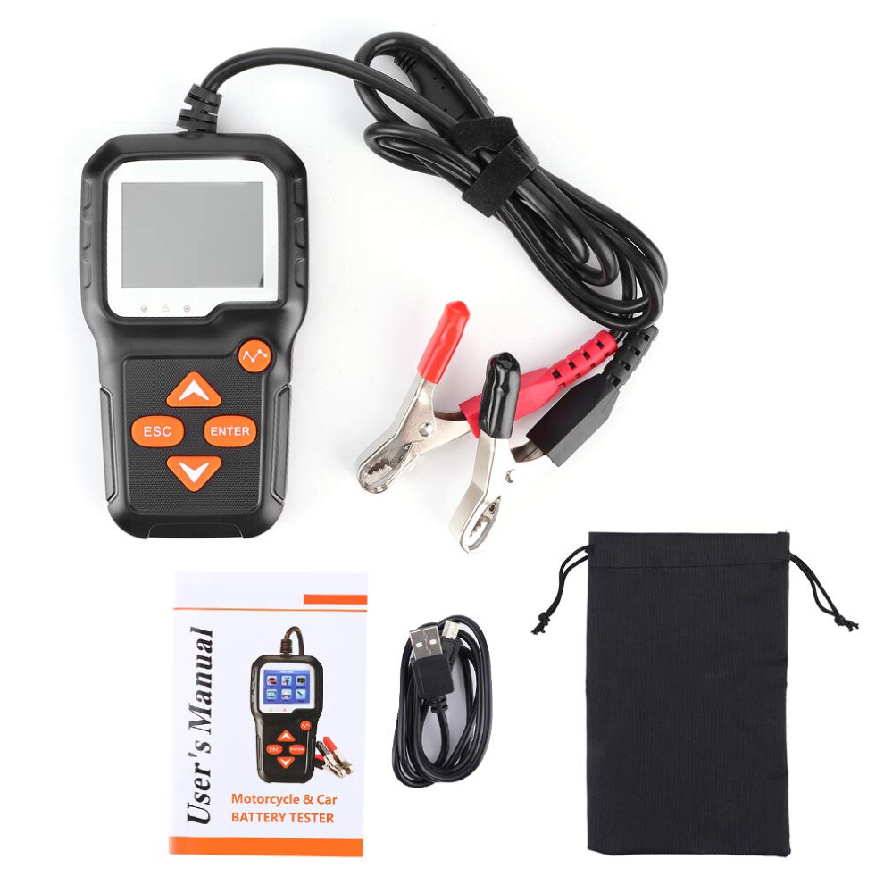 Kw650 Battery Tester 6V 12V Digital Car And Motorcycle Analyzer With Color Screen And Accurate Diagnosis 9187378600306