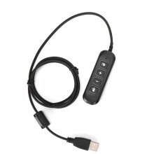 H901 Adattatore USB per cuffie 3,5 mm femmina a USB maschio Nero