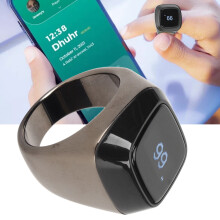 Anello contatore digitale da 22MM con display OLED da 0,49 pollici e custodia di ricarica