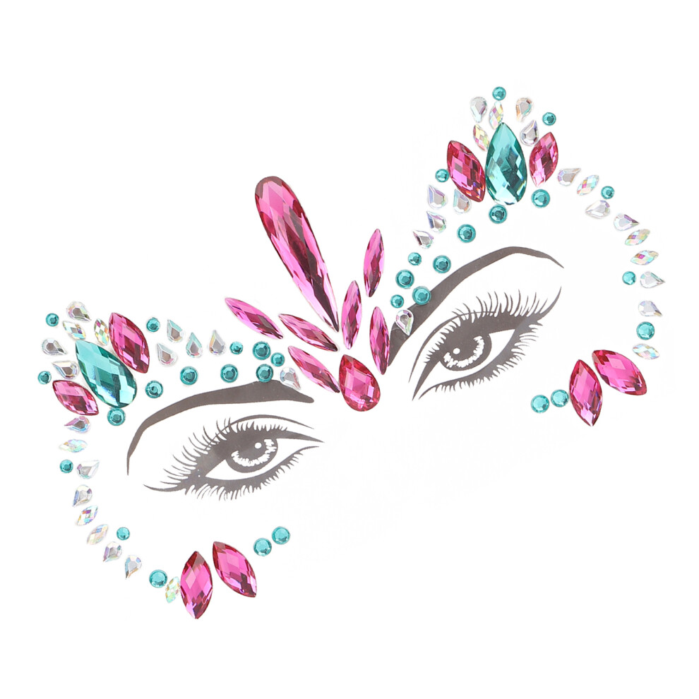 Temporary Face Rhinestone Stickers Glitter Face Jewels for Makeup Decoration