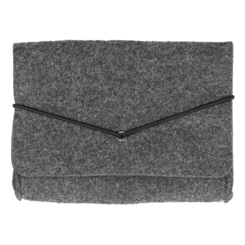 Felt File Folder, Large Capacity Document Bag with Snap Button Closure for Wide Application in Office Home School, Durable Briefcase Style (Black)