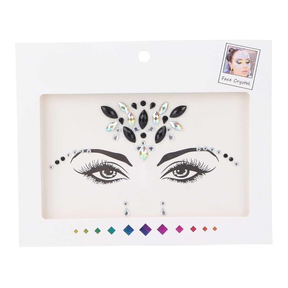 Easy Application Hair Gems Sweatproof Waterproof Rhinestones For Makeup Superior Adhesion Body Jewels Facial Decorative Face Jewels Eco Friendly Gl