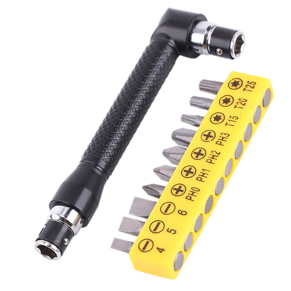 Hex Socket Wrench Set With Ergonomic Lshape Grip And 10 Bits For Home Garage Workshop 9365369812499